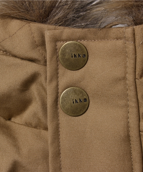ikka(イッカ)の「フードボアモッズコート(モッズコート・キッズ・ベージュ/オリーブ・150cm/130cm/140cm/120cm)」の5枚目の写真