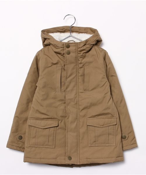 ikka(イッカ)の「フードボアモッズコート(モッズコート・キッズ・ベージュ/オリーブ・150cm/130cm/140cm/120cm)」の9枚目の写真
