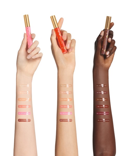 GUCCI beauty（グッチビューティ）の「グッチ グロス ア レーヴル（口紅/リップティント/グロス・レディース・314 セイディ　コーラル/117 ジョスリン クレア/219 バーサ　ピンク/526 テレジーナ　レッド/118 スザンヌ ブラウン/414 ヴァージニア フューシャ・FREE）」の12枚目の写真