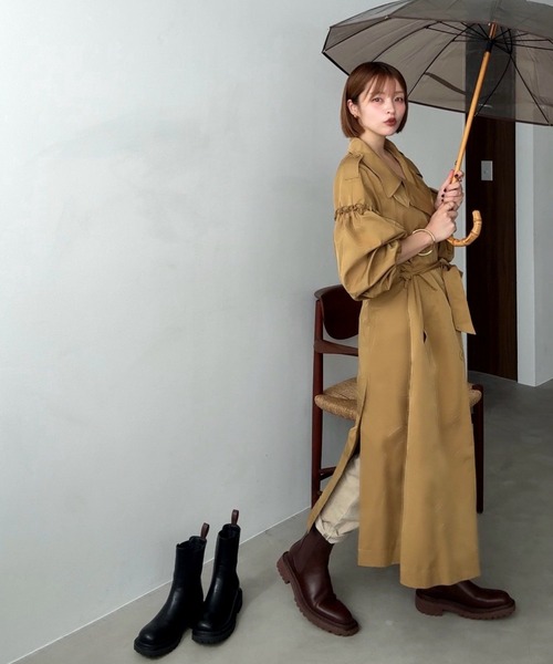 ZOZOTOWN限定 ／ 新作 レイン ミドル丈 サイドゴア ブーツ /51391 晴雨