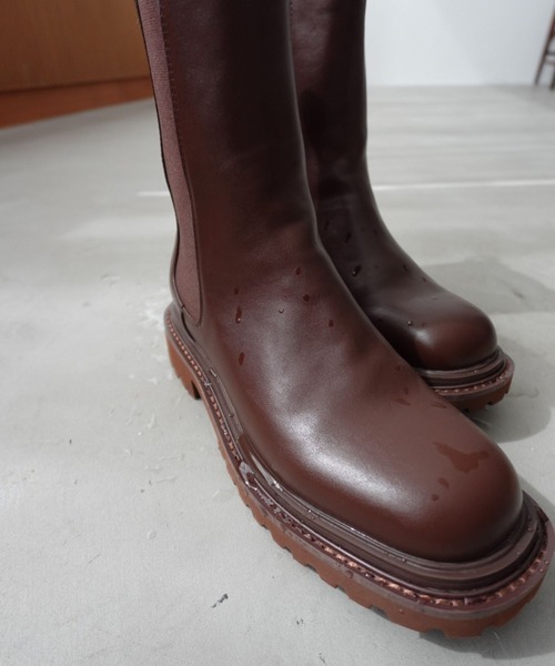 ORiental TRaffic by yuri（オリエンタルトラフィックバイユリ）の「＼ ZOZOTOWN限定 ／ 新作 レイン ミドル丈 サイドゴア ブーツ /51391 晴雨兼用（ブーツ・レディース・ブラック/ブラウン・LL/L/M/S）」の15枚目の写真