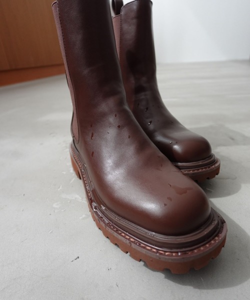 ORiental TRaffic by yuri（オリエンタルトラフィックバイユリ）の「＼ ZOZOTOWN限定 ／ 新作 レイン ミドル丈 サイドゴア ブーツ /51391 晴雨兼用（ブーツ・レディース・ブラック/ブラウン・LL/L/M/S）」の14枚目の写真