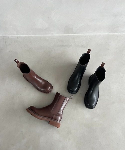 ORiental TRaffic by yuri（オリエンタルトラフィックバイユリ）の「＼ ZOZOTOWN限定 ／ 新作 レイン ミドル丈 サイドゴア ブーツ /51391 晴雨兼用（ブーツ・レディース・ブラック/ブラウン・LL/L/M/S）」の19枚目の写真