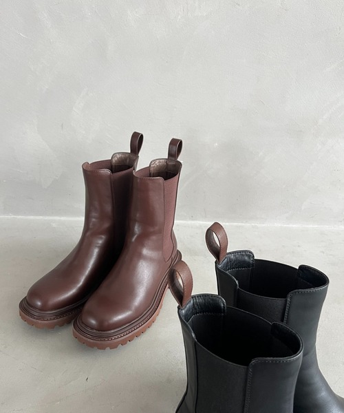 ORiental TRaffic by yuri（オリエンタルトラフィックバイユリ）の「＼ ZOZOTOWN限定 ／ 新作 レイン ミドル丈 サイドゴア ブーツ /51391 晴雨兼用（ブーツ・レディース・ブラック/ブラウン・LL/L/M/S）」の20枚目の写真