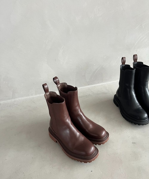 ORiental TRaffic by yuri（オリエンタルトラフィックバイユリ）の「＼ ZOZOTOWN限定 ／ 新作 レイン ミドル丈 サイドゴア ブーツ /51391 晴雨兼用（ブーツ・レディース・ブラック/ブラウン・LL/L/M/S）」の21枚目の写真