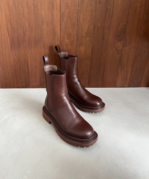 ZOZOTOWN限定 新作 レイン ミドル丈 サイドゴア ブーツ /51391