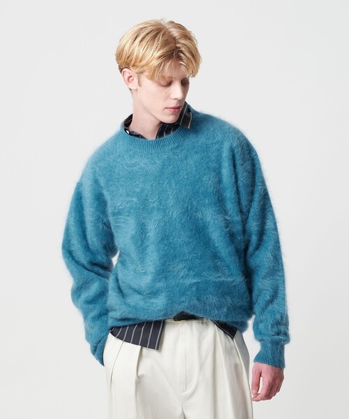 セール】HI-LINE カシミヤファー クルーネック ニット（ニット