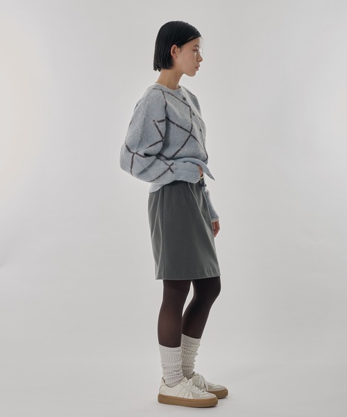 Perushu（ペルーシュ）の「ウールタッチストレートミニスカート（スカート・レディース・ライトグレー/ライトブラウン/チャコールグレー・SMALL/MEDIUM）」の19枚目の写真