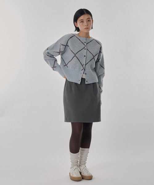 Perushu（ペルーシュ）の「ウールタッチストレートミニスカート（スカート・レディース・ライトグレー/ライトブラウン/チャコールグレー・SMALL/MEDIUM）」の16枚目の写真