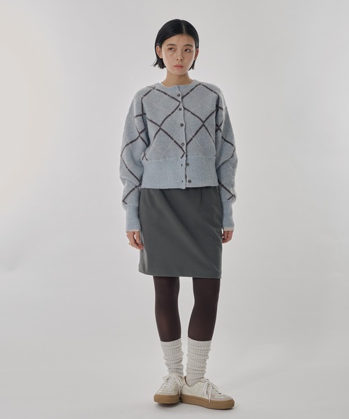 Perushu（ペルーシュ）の「ウールタッチストレートミニスカート（スカート・レディース・ライトグレー/ライトブラウン/チャコールグレー・SMALL/MEDIUM）」の17枚目の写真