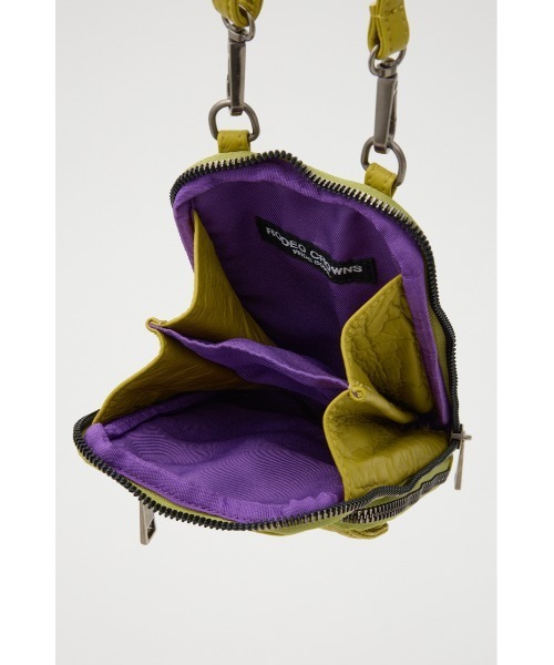 RODEO CROWNS WIDE BOWL（ロデオクラウンズワイドボウル）の「ウォレットショルダー（ショルダーバッグ・レディース・ブラック/グリーン系その他/ライム・FREE）」の21枚目の写真