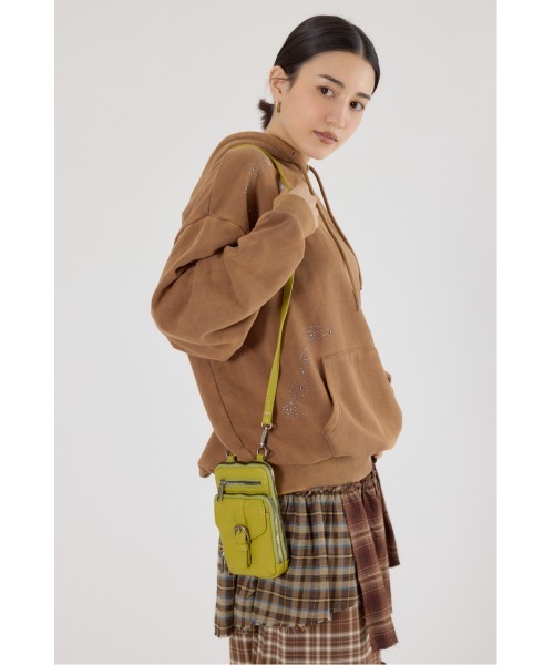 RODEO CROWNS WIDE BOWL（ロデオクラウンズワイドボウル）の「ウォレットショルダー（ショルダーバッグ・レディース・ブラック/グリーン系その他/ライム・FREE）」の22枚目の写真