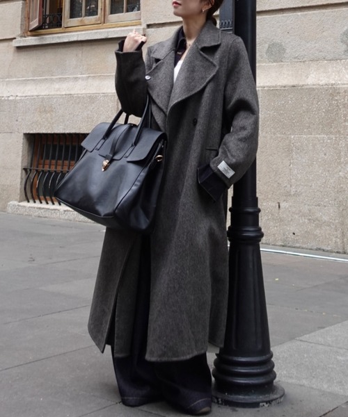 unnu(ユヌ)の「フラップPUラージボストン(ボストンバッグ・レディース・ブラック/ブラウン・F)」の11枚目の写真