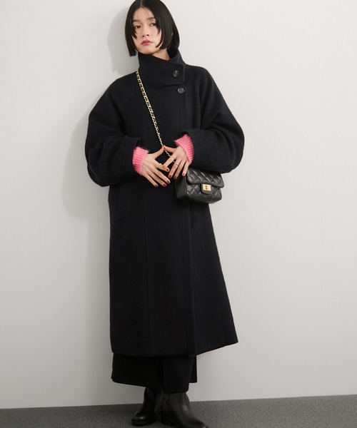 尾州スタンドカラーロングコート（その他アウター）｜LE CERCLE par