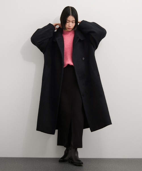 尾州スタンドカラーロングコート（その他アウター）｜LE CERCLE par