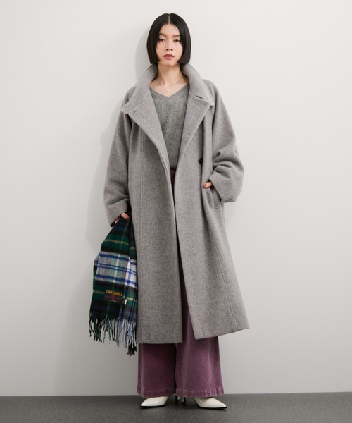 尾州スタンドカラーロングコート（その他アウター）｜LE CERCLE par
