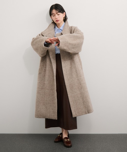 尾州スタンドカラーロングコート（その他アウター）｜LE CERCLE par