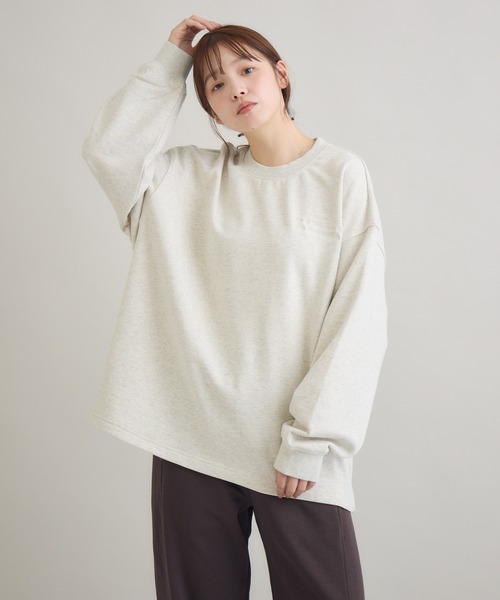 meeny miny（ミーニーマイニー）の「"君の姿のままで”メッセージスウェット（スウェット・レディース・ダークグリーン/ブラック/ライトグレー・M-L/S-M）」の2枚目の写真