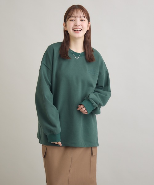 meeny miny（ミーニーマイニー）の「"君の姿のままで”メッセージスウェット（スウェット・レディース・ダークグリーン/ブラック/ライトグレー・M-L/S-M）」の3枚目の写真
