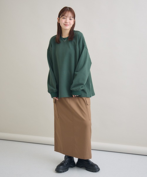 meeny miny（ミーニーマイニー）の「"君の姿のままで”メッセージスウェット（スウェット・レディース・ダークグリーン/ブラック/ライトグレー・M-L/S-M）」の4枚目の写真