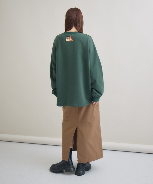 meeny miny（ミーニーマイニー）の「"君の姿のままで”メッセージスウェット（スウェット・レディース・ダークグリーン/ブラック/ライトグレー・M-L/S-M）」の5枚目の写真