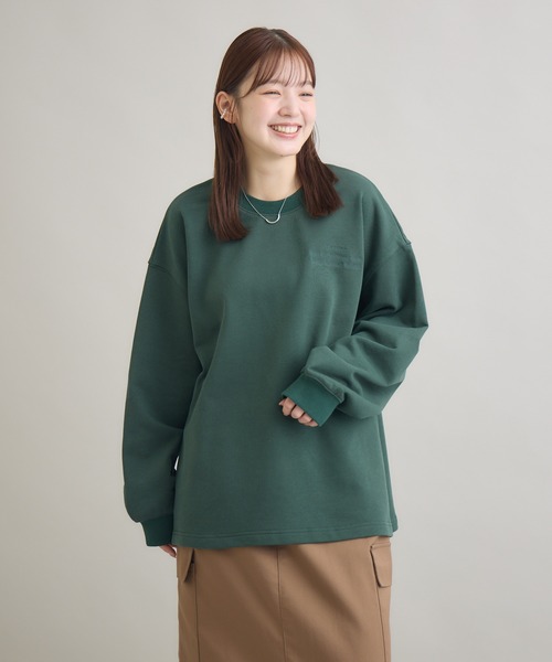 meeny miny（ミーニーマイニー）の「"君の姿のままで”メッセージスウェット（スウェット・レディース・ダークグリーン/ブラック/ライトグレー・M-L/S-M）」の6枚目の写真