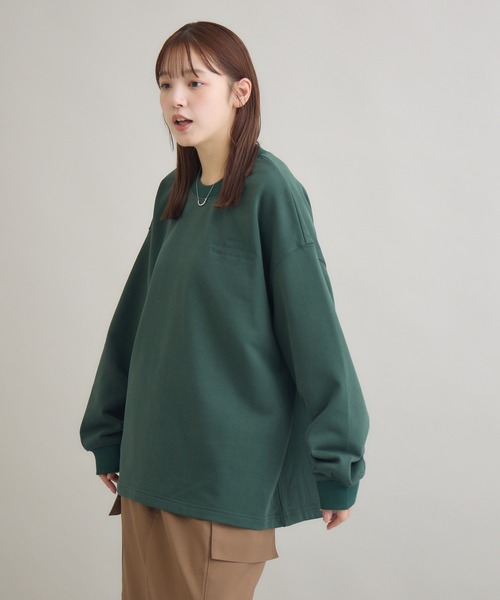 meeny miny（ミーニーマイニー）の「"君の姿のままで”メッセージスウェット（スウェット・レディース・ダークグリーン/ブラック/ライトグレー・M-L/S-M）」の7枚目の写真