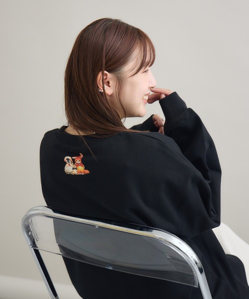 meeny miny（ミーニーマイニー）の「"君の姿のままで”メッセージスウェット（スウェット・レディース・ダークグリーン/ブラック/ライトグレー・M-L/S-M）」の14枚目の写真
