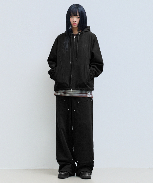 F.ILLUMINATE(フィルミネイト)の「コンツアーフードジャケット-ブラック(ナイロンジャケット・レディース・その他・SMALL/MEDIUM/LARGE)」の5枚目の写真