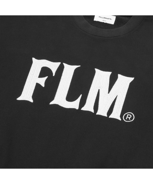 F.ILLUMINATE(フィルミネイト)の「FLM スティッチロゴスウェットシャツ-ブラック(スウェット・メンズ・その他・SMALL/MEDIUM/LARGE)」の7枚目の写真