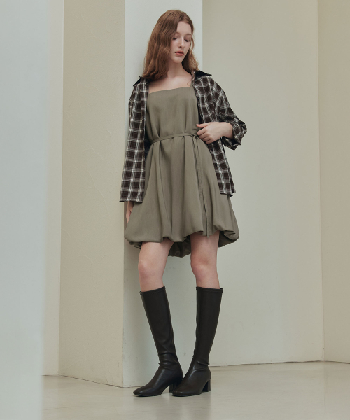 ZEROSTREET(ゼロストリート)の「バルーンワンピース / モカムース(ワンピース・レディース・モカ・SMALL/MEDIUM)」の3枚目の写真
