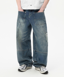 TRILLION（トリリオン）の「Reverse Carpenter Washing Wide Denim Pants [Deep Blue]（デニムパンツ・メンズ）」