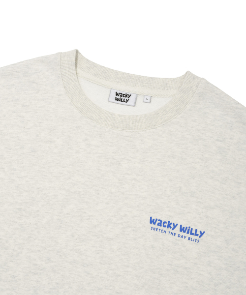 Wacky WiLLy(ワッキーウィリー)の「バックプリントレタリングスウェットライトグレー(スウェット・レディース・その他・SMALL/MEDIUM/LARGE/X-LARGE/X-SMALL)」の4枚目の写真
