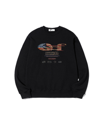 ヴィンテージフラッグ ESCFロゴコラージュプリント スウェット [3色]