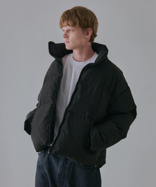 ダウン ダウンジャケット パフジャケット スタンドネック ボリューム ナイロンファイバー エコダウンジャケット /中綿ダウン アウター レディース ダウンジャケット パフコート 立襟