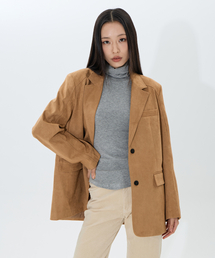 MOAA（モア）の「Classic 2 button Suede Blazer (Camel)（テーラードジャケット）」