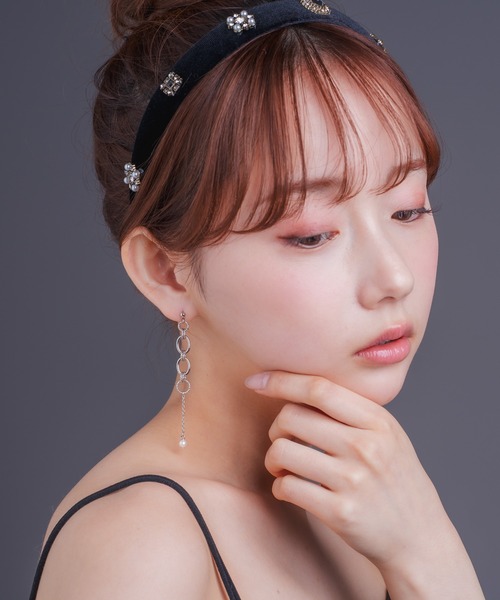 Os accessory（オズアクセサリー）の「Os　-オズ-　【金属アレルギー対応】パールボールチェーンピアス（ピアス（両耳用）・レディース・ゴールド/シルバー・ONE SIZE）」の6枚目の写真