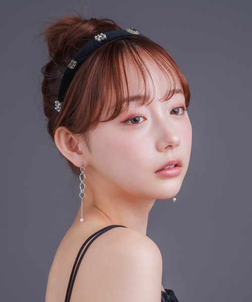 Os accessory（オズアクセサリー）の「Os　-オズ-　【金属アレルギー対応】パールボールチェーンピアス（ピアス（両耳用）・レディース・ゴールド/シルバー・ONE SIZE）」の10枚目の写真