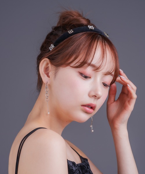 Os accessory（オズアクセサリー）の「Os　-オズ-　【金属アレルギー対応】パールボールチェーンピアス（ピアス（両耳用）・レディース・ゴールド/シルバー・ONE SIZE）」の12枚目の写真