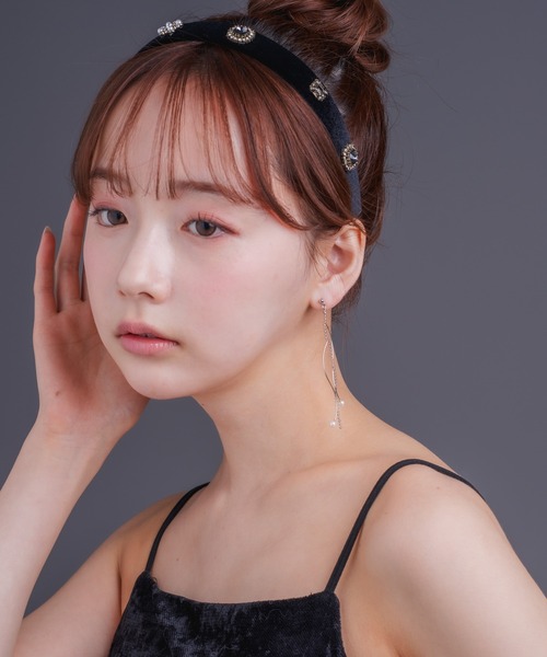 Os accessory（オズアクセサリー）の「Os　-オズ-　【金属アレルギー対応】パールボールチェーンピアス（ピアス（両耳用）・レディース・ゴールド/シルバー・ONE SIZE）」の21枚目の写真