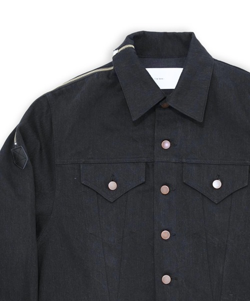 I'm here:(アイムヒアー)の「【i'm here:】 1-ZIP : DENIM JACKET(デニムジャケット・メンズ・ブルー/ブラック・MEDIUM/SMALL)」の4枚目の写真