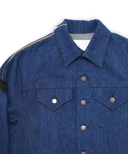 I'm here:(アイムヒアー)の「【i'm here:】 1-ZIP : DENIM JACKET(デニムジャケット・メンズ・ブルー/ブラック・MEDIUM/SMALL)」の7枚目の写真