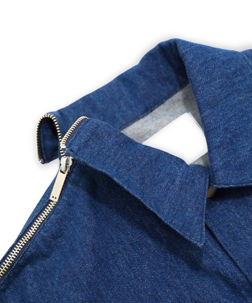 I'm here:(アイムヒアー)の「【i'm here:】 1-ZIP : DENIM JACKET(デニムジャケット・メンズ・ブルー/ブラック・MEDIUM/SMALL)」の14枚目の写真