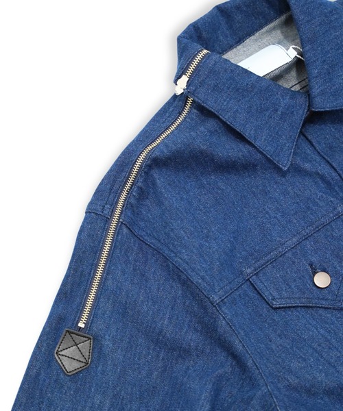 I'm here:(アイムヒアー)の「【i'm here:】 1-ZIP : DENIM JACKET(デニムジャケット・メンズ・ブルー/ブラック・MEDIUM/SMALL)」の15枚目の写真