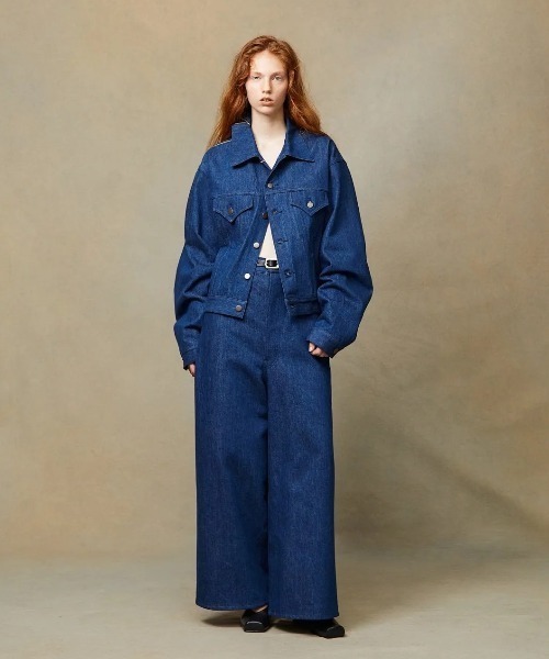 I'm here:(アイムヒアー)の「【i'm here:】 1-ZIP : DENIM JACKET(デニムジャケット・メンズ・ブルー/ブラック・MEDIUM/SMALL)」の6枚目の写真