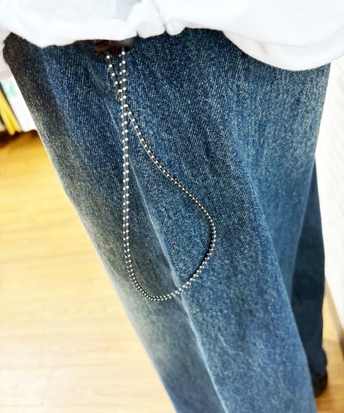 INTERPLAY（インタープレイ）の「【INTERPLAY】Script EMB. LOGO S/S ドローコードTee（Tシャツ/カットソー・メンズ・ホワイト/ブラック・LARGE）」の6枚目の写真
