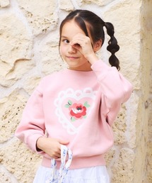 Cath Kidston（キャスキッドソン）の「キッズ スウェット Lace Heart（スウェット）」