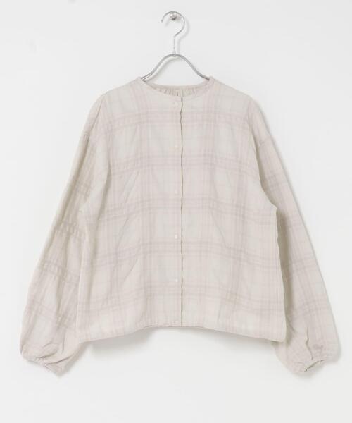 シャドーチェックドロストカーディガン（カーディガン/ボレロ）｜か