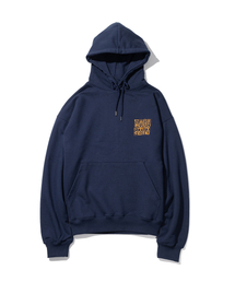 クッションロゴヘビーオーバーサイズフードパーカー Tシャツ MSHHD001-NV