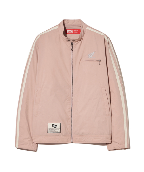 PHYPS MOTORCYCLE(フィップスモーターサイクル)の「Honda Nylon semi crop Track Jacket Pink(ナイロンジャケット・レディース・その他・XX-LARGE/SMALL/MEDIUM/LARGE/X-LARGE)」の2枚目の写真